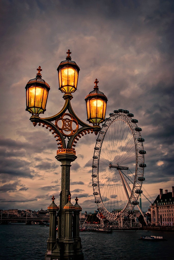 London Eye at Sunset