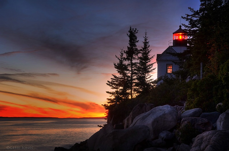 Sunset At Bass Harbor