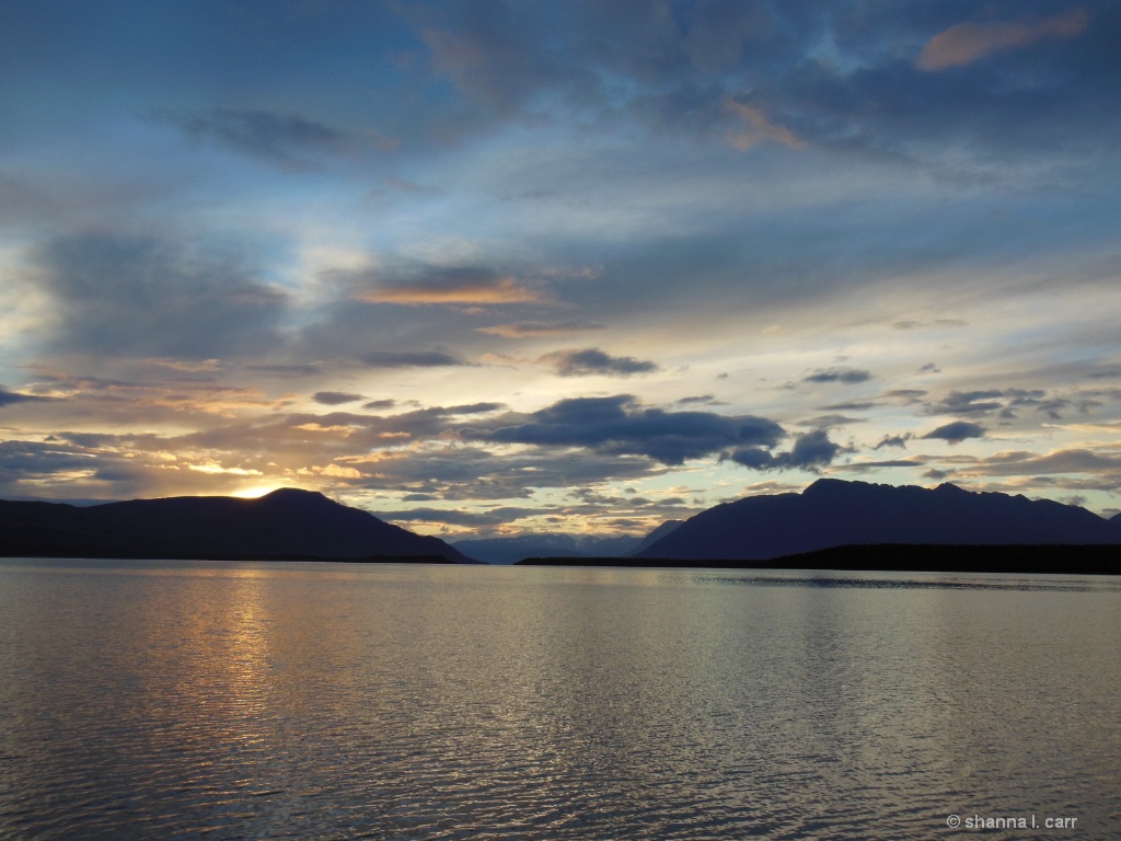 Sunset over Naknek Lake