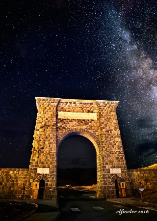 Roosevelt Arch at Night