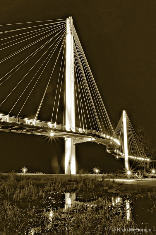 Bob Kerrey Bridge in Sepia