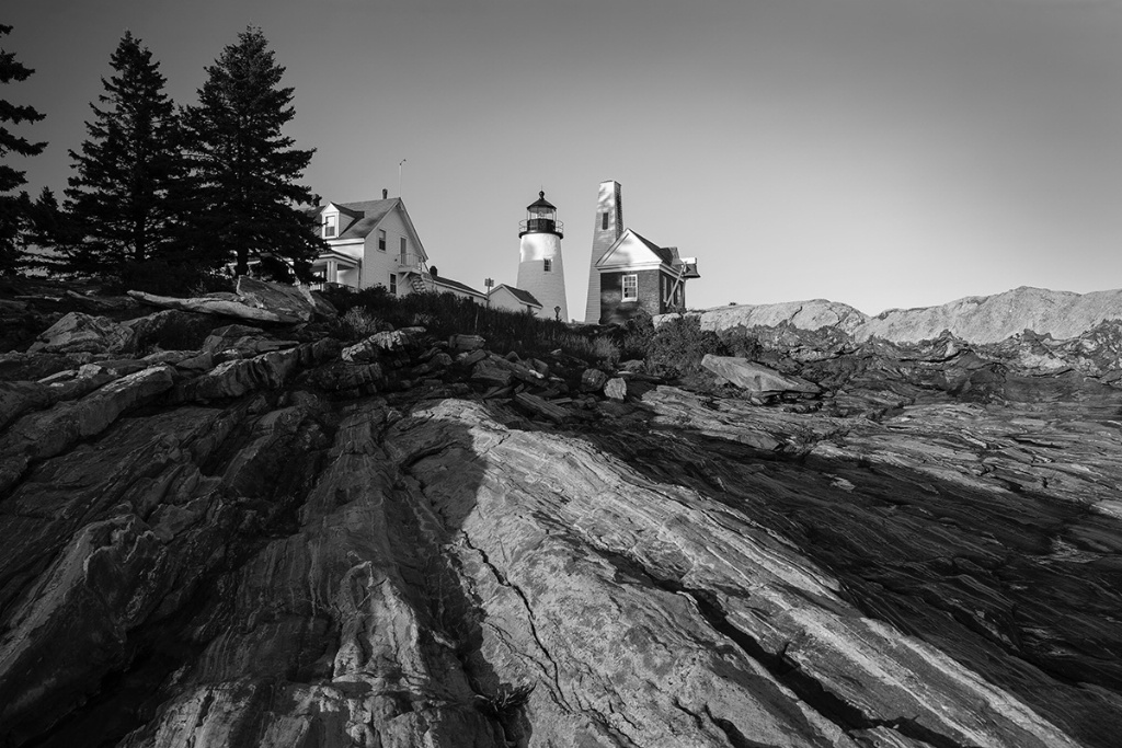 Pemaquid Point Lighthouse BW