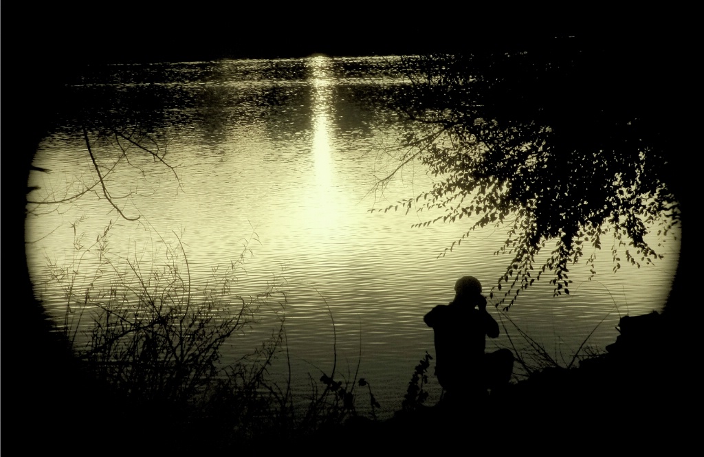 Photographer at Sunset