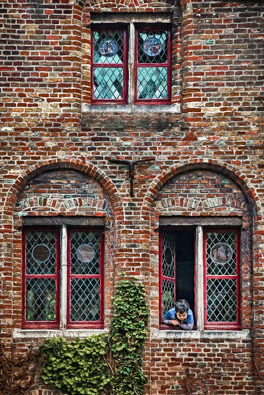 Boy In A Window