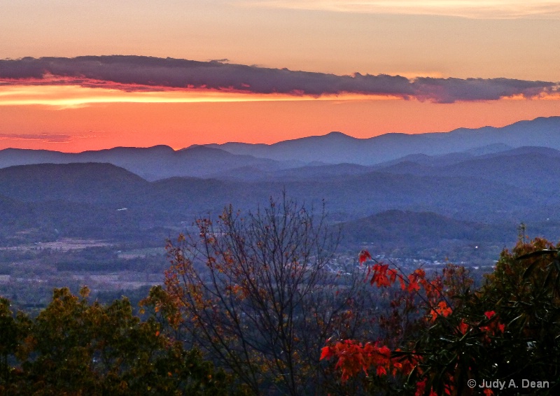 Blue Ridge Autumn Sunset