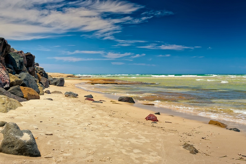 Quiet Beach In Queensland