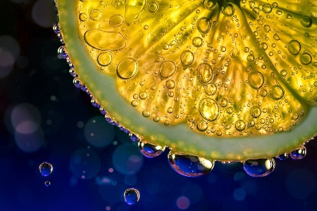 Lemon in water