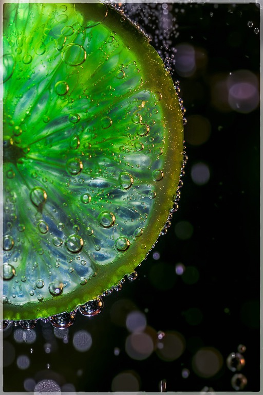 Lime in bubbles