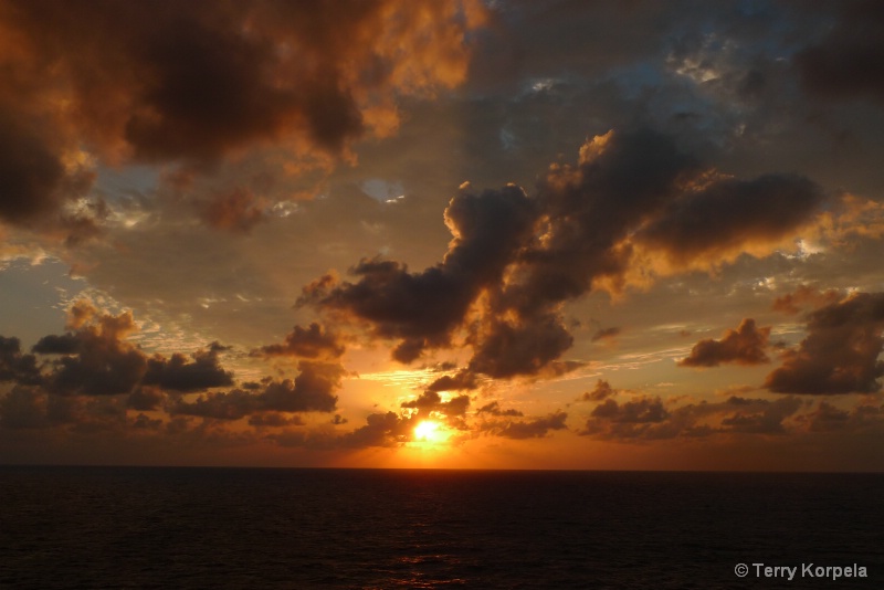 Caribbean Sunset - ID: 15292252 © Terry Korpela