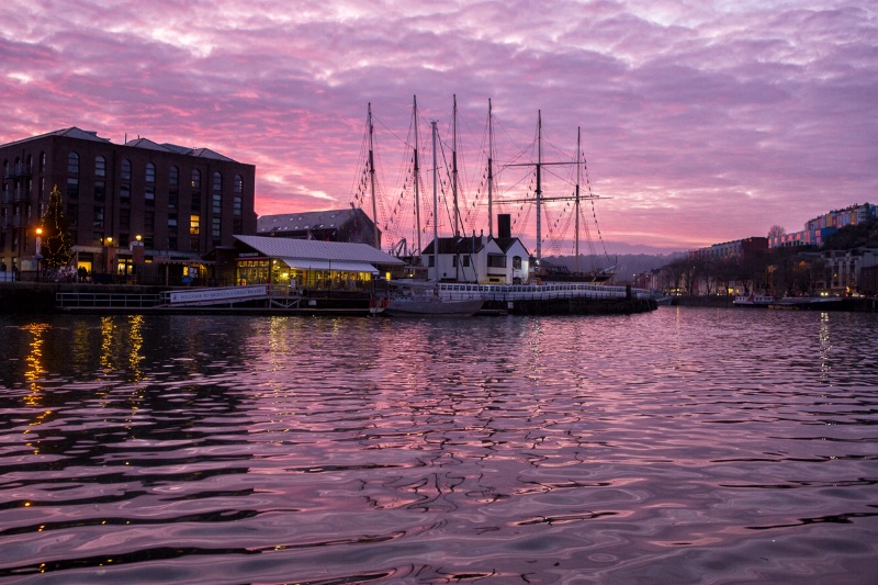 Sunset Over Baltic Wharf