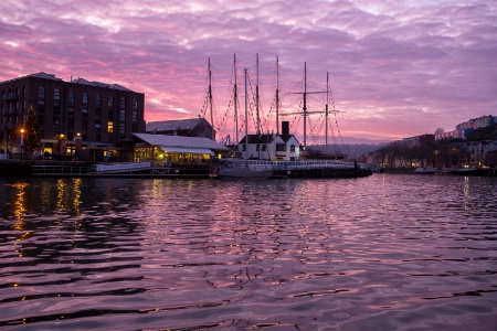 Sunset Over Baltic Wharf