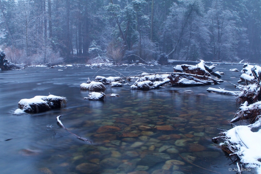 Merced River in the Snow