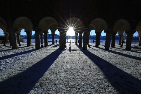 Passing Through the Columns