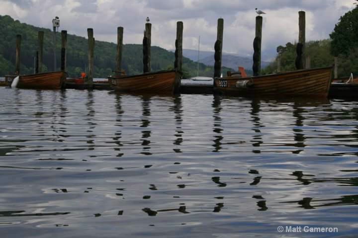 Boats on lake Windermere