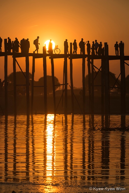 Sunset at U Bain Bridge