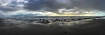 Stormy beach pano