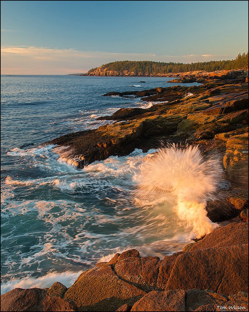 Exploding Wave and Maine Coast