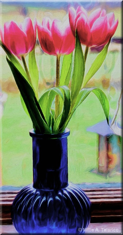 Vase Of Tulips