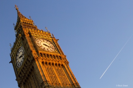 Flying to Big Ben