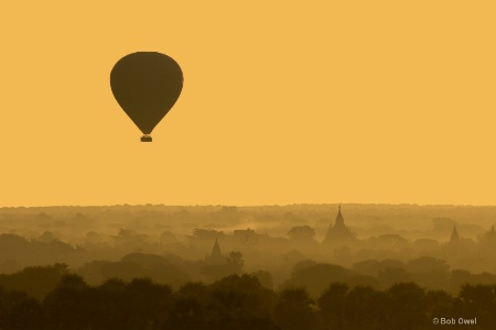 Cruising over Bagan