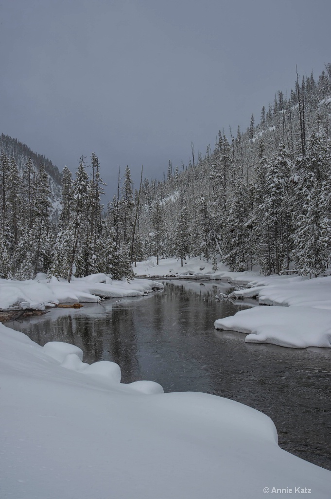 Yellowstone Winter Scene - ID: 15306008 © Annie Katz