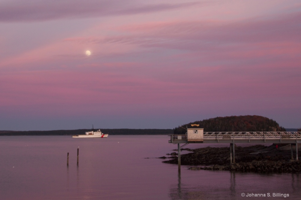 Moon Over Bar Harbor II - ID: 15308960 © Johanna S. Billings
