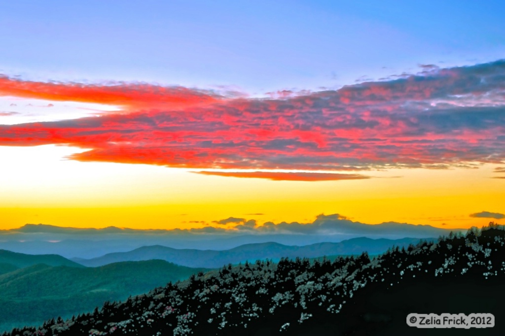 Sunset on the BlueRidge - ID: 15311429 © Zelia F. Frick