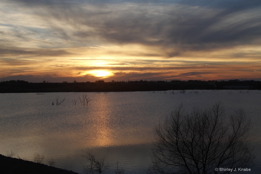 Sunset over the Lake