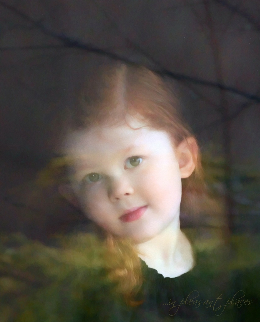 Reflection of a Little Girl