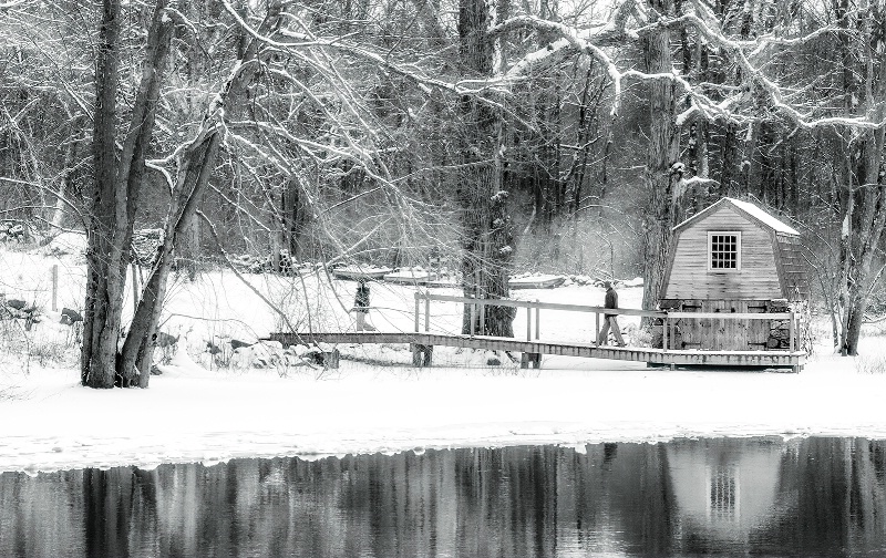 Boathouse at The Old Manse, Winter