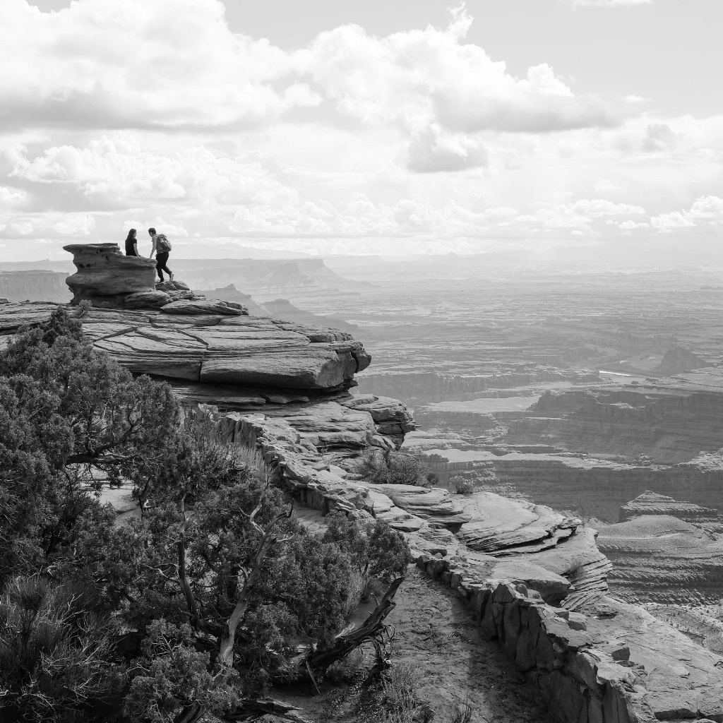 high atop the scenic overlook