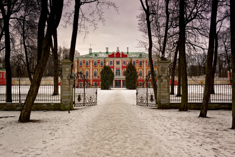 Snowy Path To The Kadriorg Palace