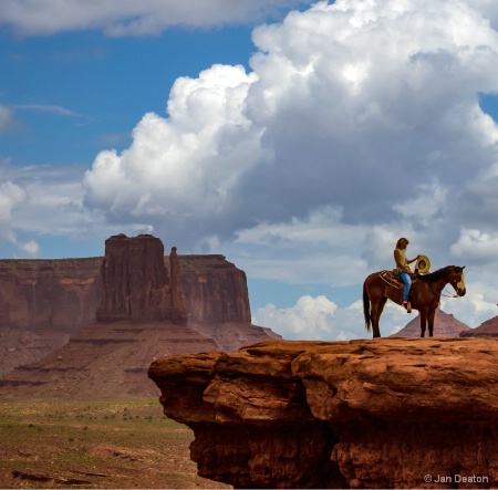 Cowgirl in Monument Valley