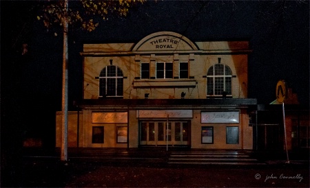 The Theatre Royal by Streetlight 