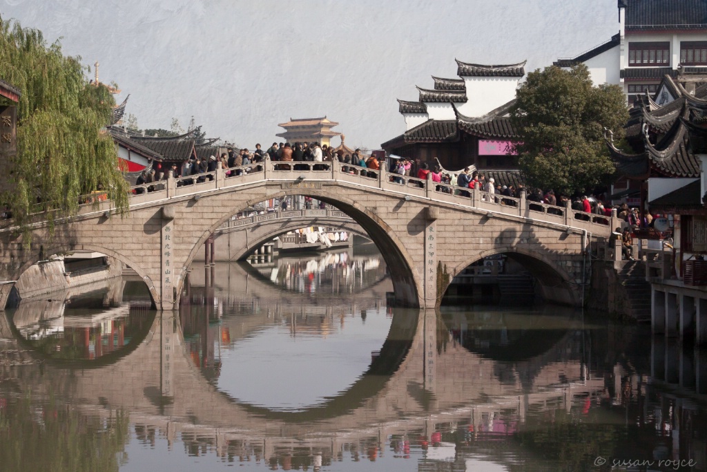 People on a Bridge