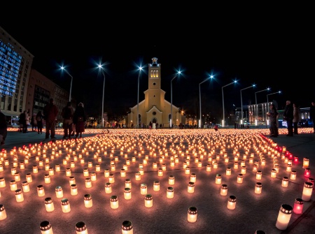 Candles On The Freedom Square