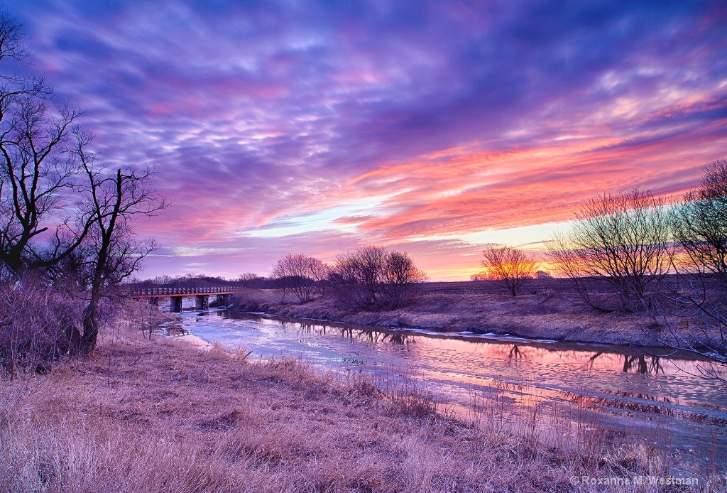 Sunset colors over the Maple River - ID: 15345212 © Roxanne M. Westman