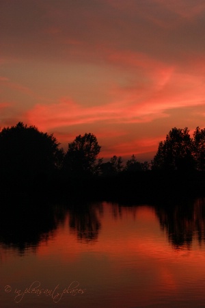 Sunset at Krystal Lake