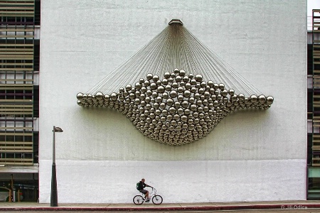 Bicyclist and Balls