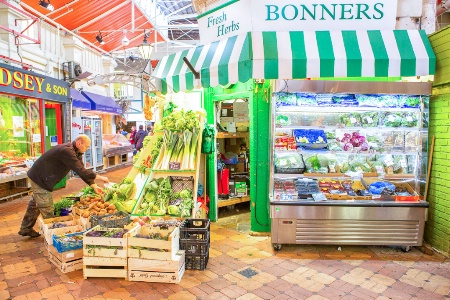 In the Covered Market, Oxford