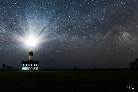 Bodie Island Light Station and Milky Way, NC