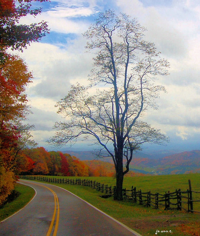The Blue Ridge Mountains in Virginia