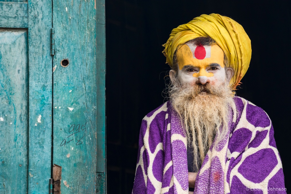 Sadhu in Purple