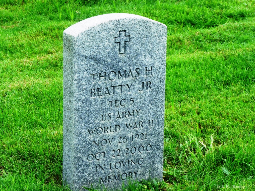 Dad's Military Memorial Headstone