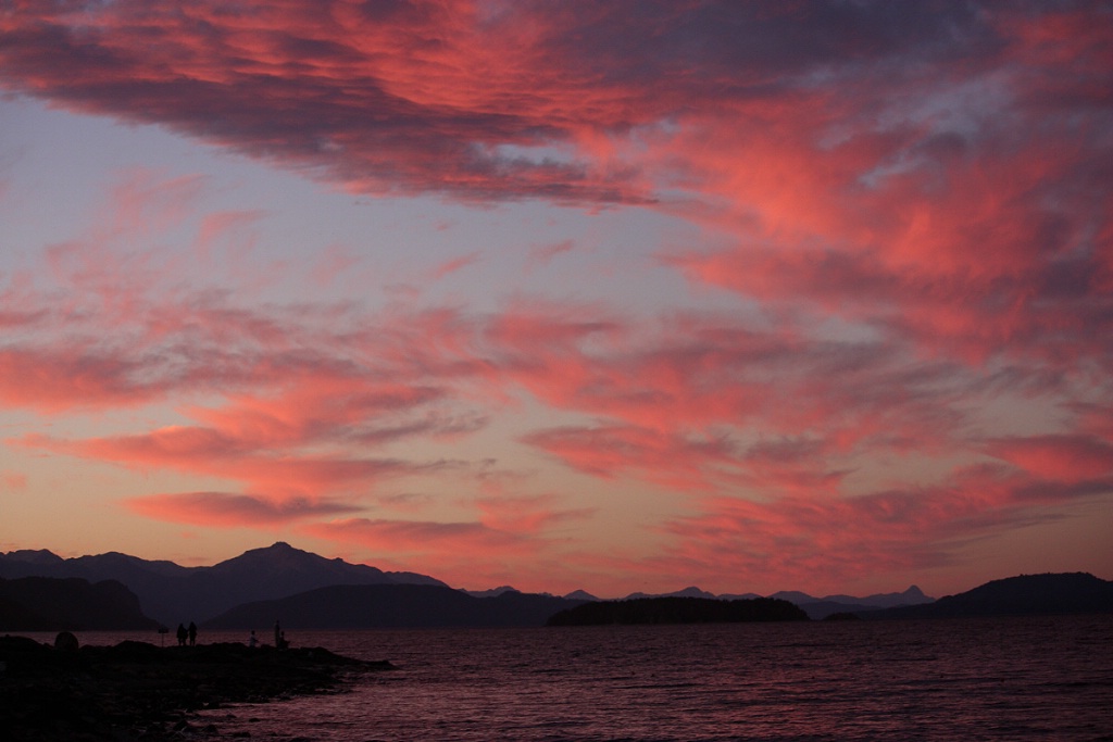 Sunset at Bariloche coast