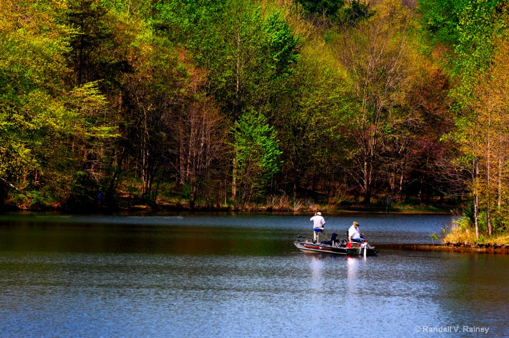 Fisher men adrift on the lake...