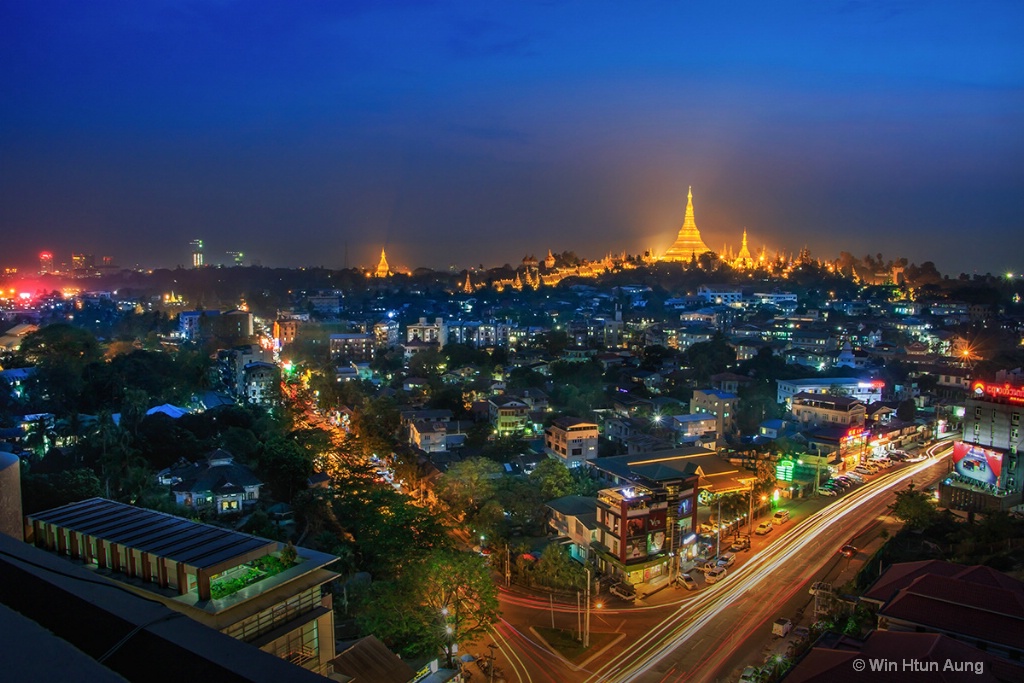 Cityscape of Yangon