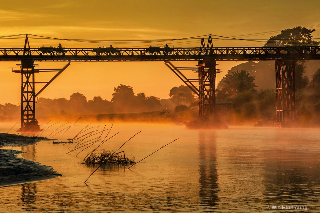 Misty Morning of River 