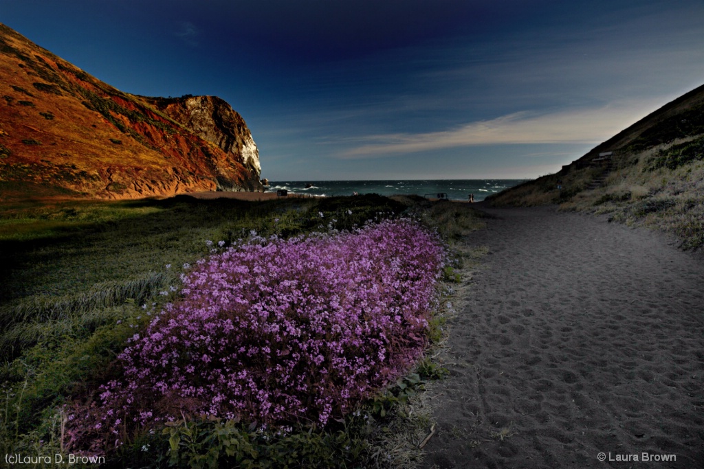 Tennessee Valley Beach at dusk