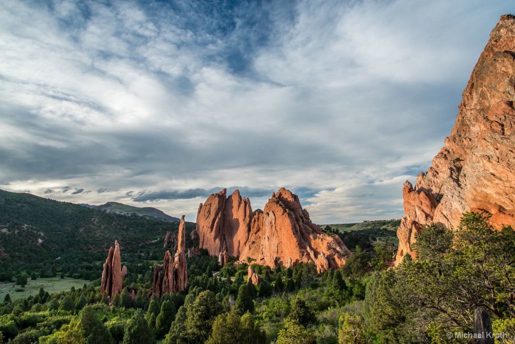 Sunset in Garden of the Gods 